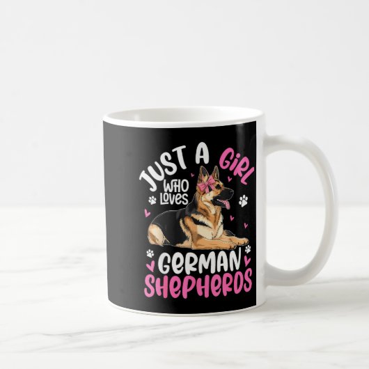 German Shepherd Shirt For Girls Women German Sheph Kaffeetasse (Rechts)