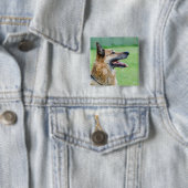 German Shepherd Side Portrait Button (Beispiel)