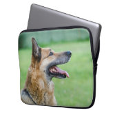German Shepherd Side Portrait Laptopschutzhülle (Vorderseite Links)