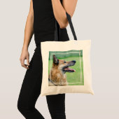 German Shepherd Side Portrait Tragetasche (Vorderseite (Produkt))