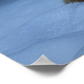 German Shepherd Snowy Sleigh Weihnachtsdekor Poster (Ecke)