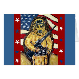 German Shepherd Soldier