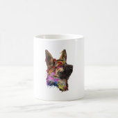 German Shepherd Splash Art Kaffeetasse (Mittel)