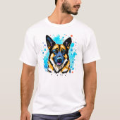 German Shepherd Splash T - Shirt (Vorderseite)