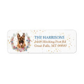 German Shepherd Spring Flowers Kreath (Vorne)