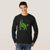 German Shepherd St Patrick S Day Green Leopard Sha T-Shirt (Vorne ganz)