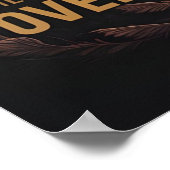 German Shepherd Sunrise Courage Poster (Ecke)