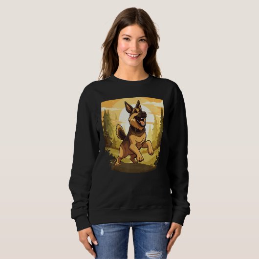 German Shepherd Sweatshirt (Vorne ganz)