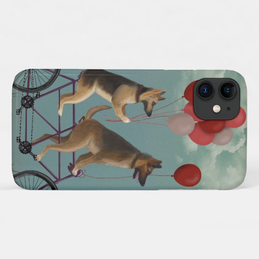 German Shepherd Tandem Case-Mate iPhone Hülle (Rückseite (Horizontal))