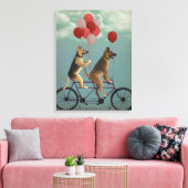 German Shepherd Tandem Leinwanddruck (Insitu (Wohnzimmer))