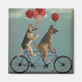 German Shepherd Tandem Magnet (Vorne)