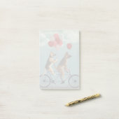 German Shepherd Tandem Post-it Klebezettel (Auf Schreibtisch)