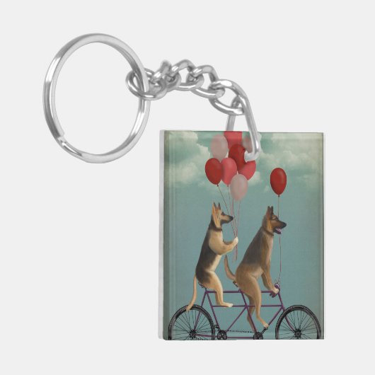 German Shepherd Tandem Schlüsselanhänger (Vorderseite links)