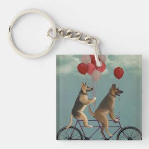 German Shepherd Tandem Schlüsselanhänger