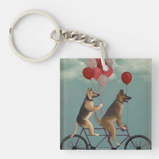 German Shepherd Tandem Schlüsselanhänger (Vorderseite)