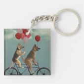German Shepherd Tandem Schlüsselanhänger (Rückseite)