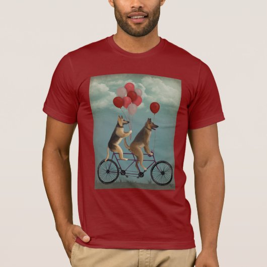 German Shepherd Tandem T-Shirt (Vorderseite)