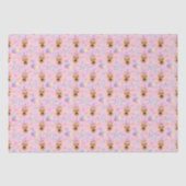 German Shepherd Tissue Paper in Pink Seidenpapier (Vorderseite)