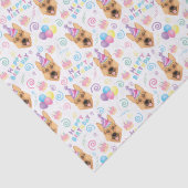 German Shepherd Tissue Paper in White Seidenpapier (Detail)