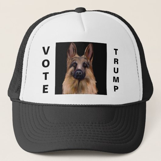 German Shepherd Trucker Hat Truckerkappe (Vorderseite)