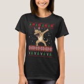 German Shepherd Ugly Christmas Sweater T-Shirt (Vorderseite)
