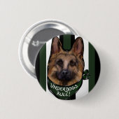 German Shepherd Underdog Button (Vorne & Hinten)