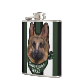 German Shepherd Underdog Flachmann (Links)
