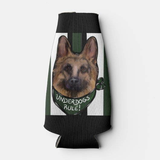 German Shepherd Underdog Flaschenkühler (Vorderseite)