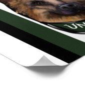 German Shepherd Underdog Poster (Ecke)