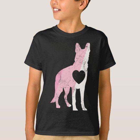 German Shepherd Valentines Day Cud Love Dog _1  T-Shirt (Vorderseite)
