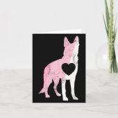 German Shepherd Valentines Day Cud Love Dog Karte (Vorderseite)