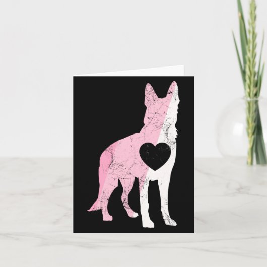 German Shepherd Valentines Day Cud Love Dog Karte (Vorderseite)