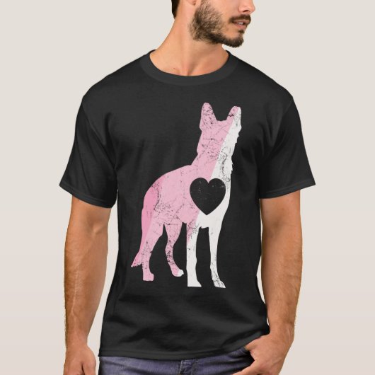 German Shepherd Valentines Day Cud Love Dog T-Shirt (Vorderseite)