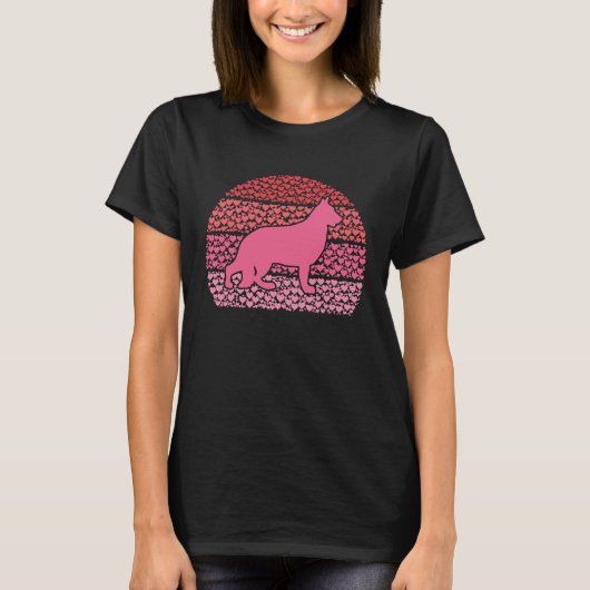 German Shepherd Valentine's Day My Dog Is My Valen T-Shirt (Vorderseite)