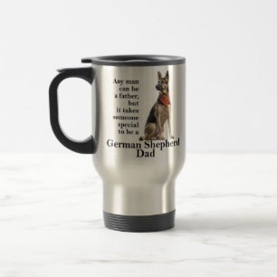 German Shepherd Vater Travel Mug Reisebecher