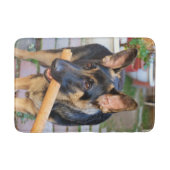 German Shepherd von Shirley Taylor Badematte (Vorderseite)