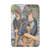 German Shepherd von Shirley Taylor Badematte (Vorderseite Vertikal)