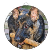 German Shepherd von Shirley Taylor Dartscheibe (vorne)