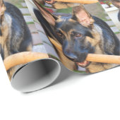 German Shepherd von Shirley Taylor Geschenkpapier (Rolleneckpunkt)