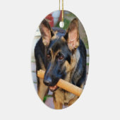 German Shepherd von Shirley Taylor Keramik Ornament (Rechts)