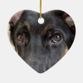 German Shepherd von Shirley Taylor Keramikornament (Hinten)