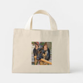 German Shepherd von Shirley Taylor Mini Tote Bag Stoffbeutel (Rückseite)