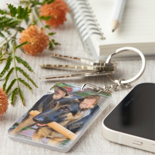German Shepherd von Shirley Taylor Schlüsselanhänger (Vorderseite rechts)