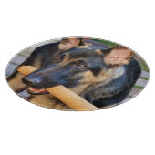 German Shepherd von Shirley Taylor Schneidebrett (Ecke)