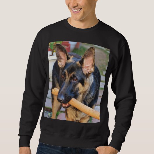 German Shepherd von Shirley Taylor Sweatshirt (Vorderseite)