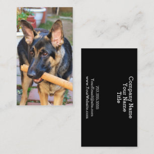 German Shepherd von Shirley Taylor Visitenkarte