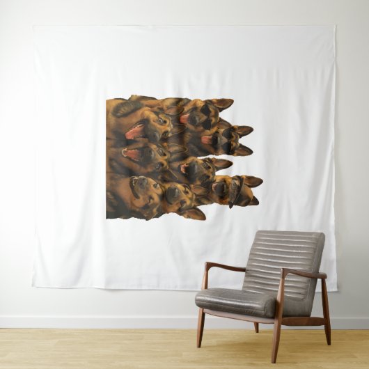 German Shepherd Wandteppich (Beispiel (Horizontal))