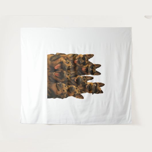 German Shepherd Wandteppich (Vorderseite (Horizontal))