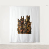 German Shepherd Wandteppich (Vorderseite)