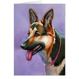 German Shepherd Watercolor
